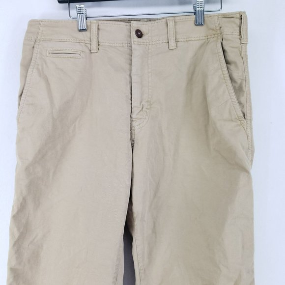 American Eagle Original Straight Chino Pants Men's Size 33/32 Tan - Picture 7 of 10